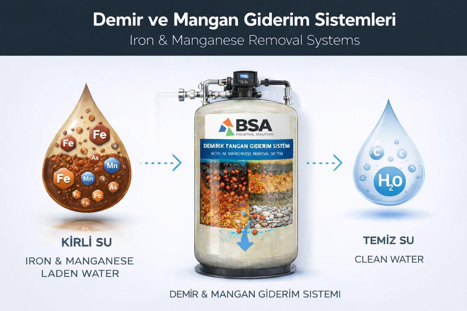 Demir Mangan Giderim Sistemleri